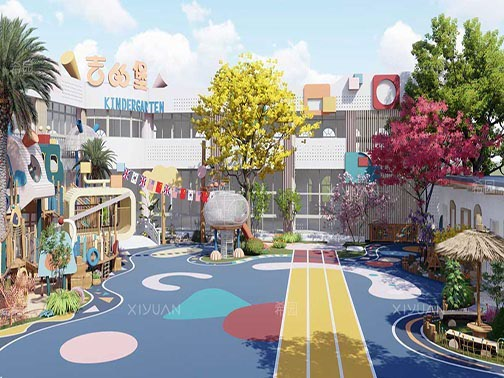 上海松江區吉的堡幼兒園戶外場地設計